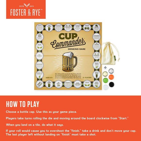 Cup Commander Drinking Board Game - Picture 3 of 3